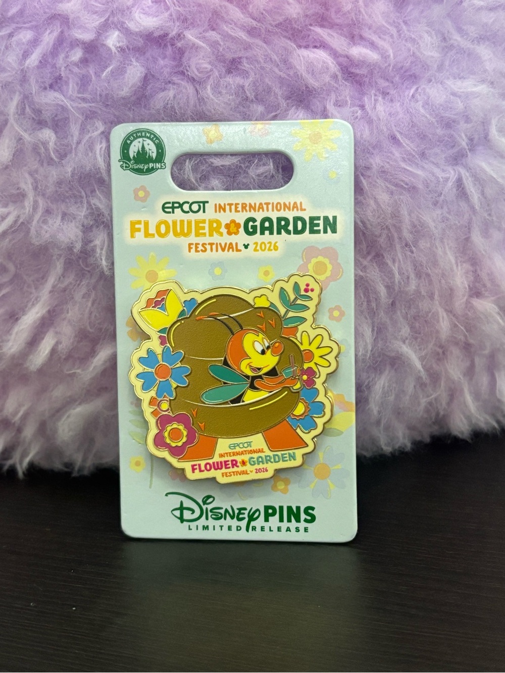 Disney EPCOT Flower & Garden Festival 2026 Spike The Bee in Beehive Pin NEW